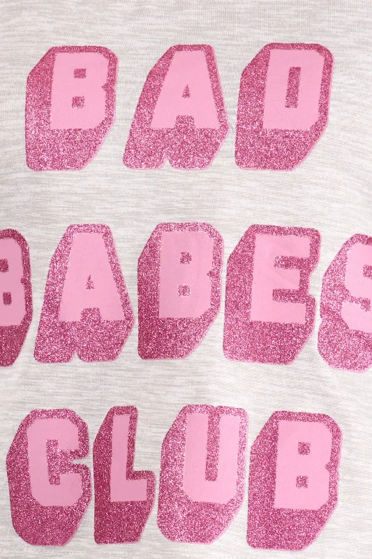 Bad Babes Club Cami and Ruffle Shorts Pajama Set with Scrunchies