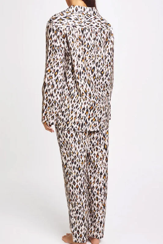 Brushed Cotton Leopard PJ Set