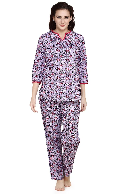 Floral Evolve Woven Top & Pyjama Set