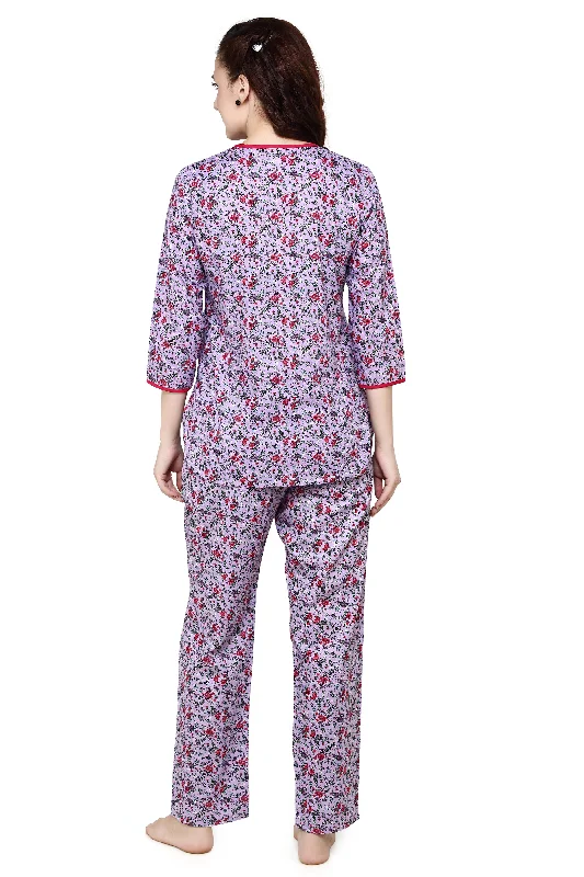 Floral Evolve Woven Top & Pyjama Set