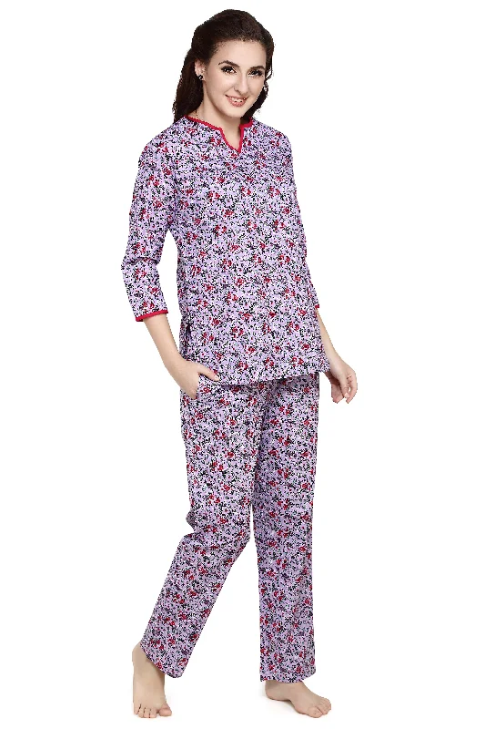 Floral Evolve Woven Top & Pyjama Set