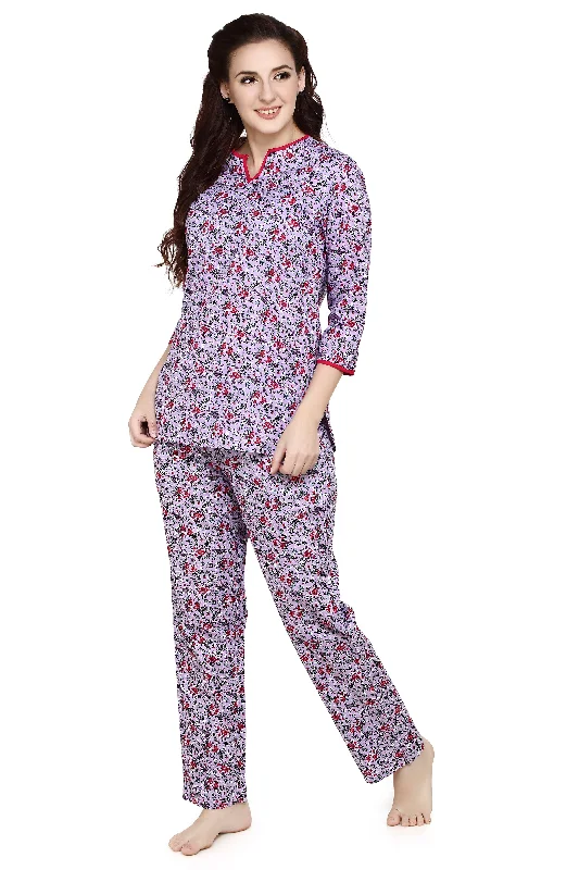 Floral Evolve Woven Top & Pyjama Set