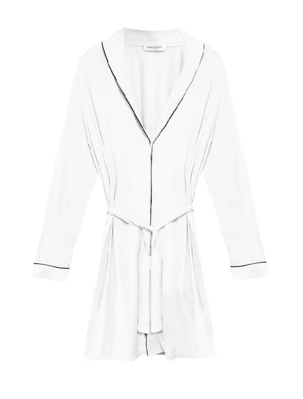 Bamboo Robe in White