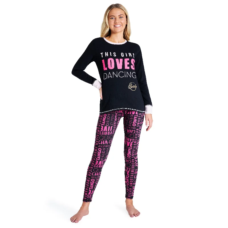 Strictly Come Dancing Ladies Pyjamas - Long Sleeve Pyjama Sets