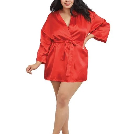 Satin Robe & Chemise Set