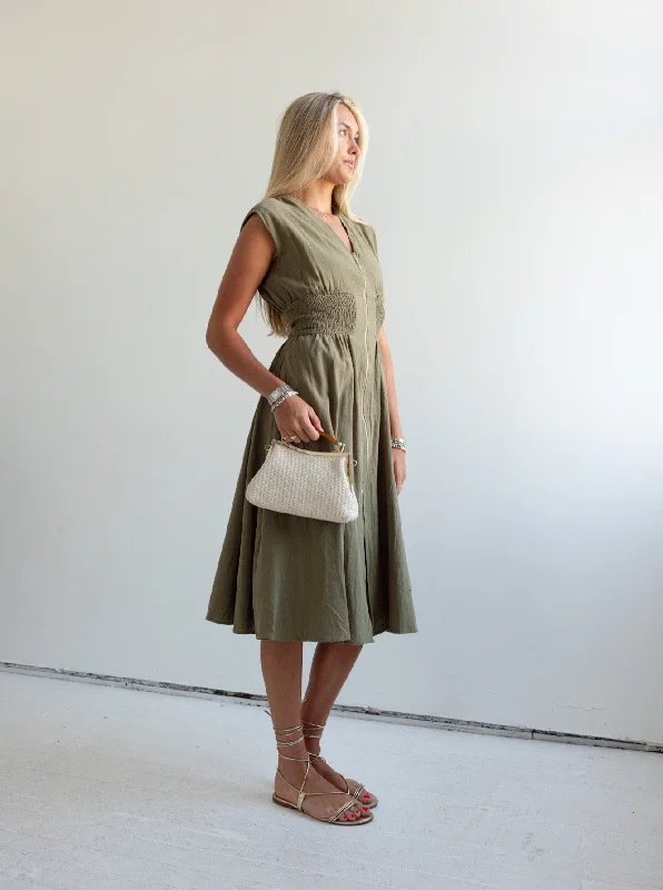 Layla Dress - Olive