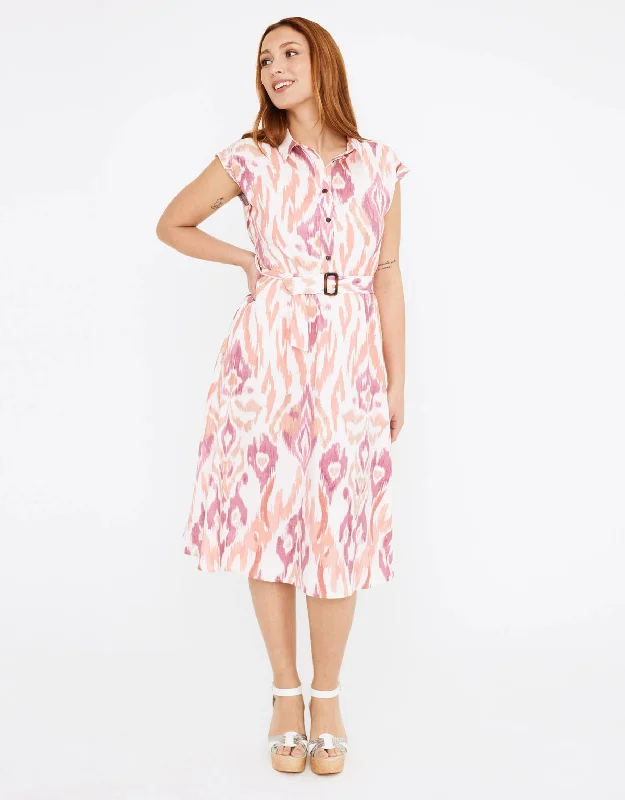 Vestido Midi Satinado Rosa - Clarkel