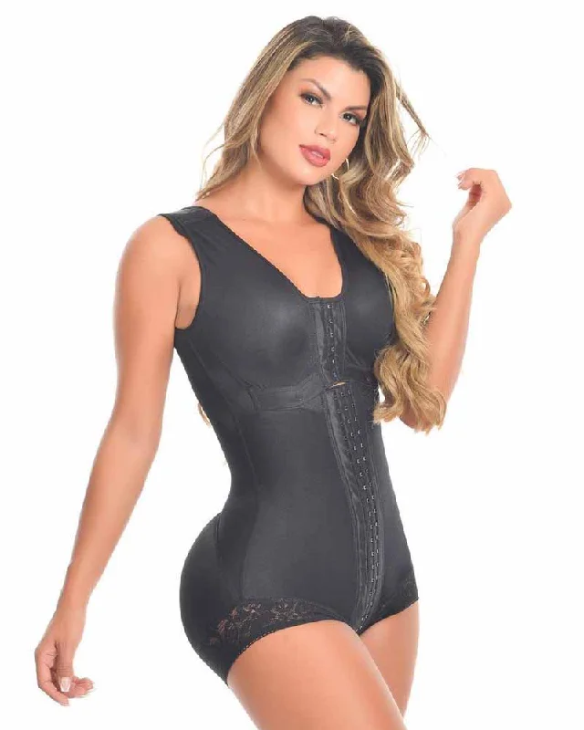 Luxury Molding Adjustable Front Closure Fajas Lace Body Shaper