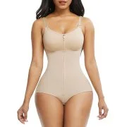 One Piece Body Shaper with Front Zipper