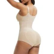 One Piece Body Shaper with Front Zipper