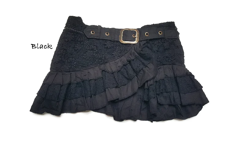 Ruffle Buckle Skirt