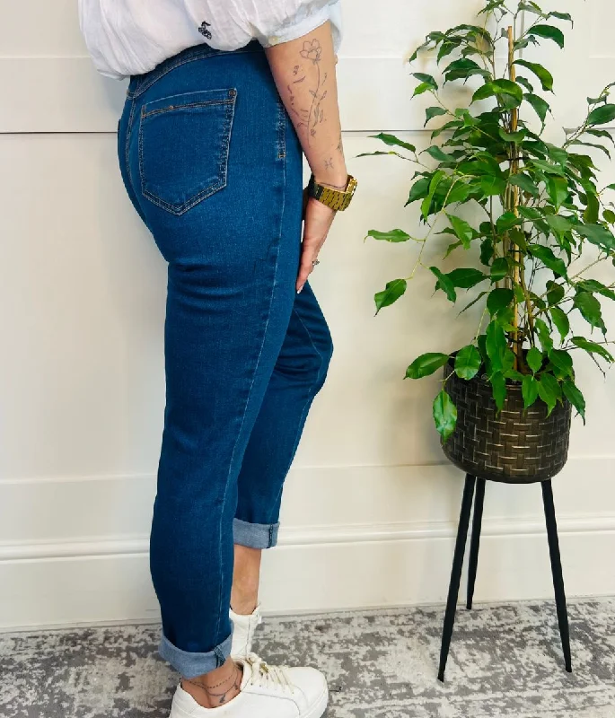 Blue Stretch Slim Leg Jeans