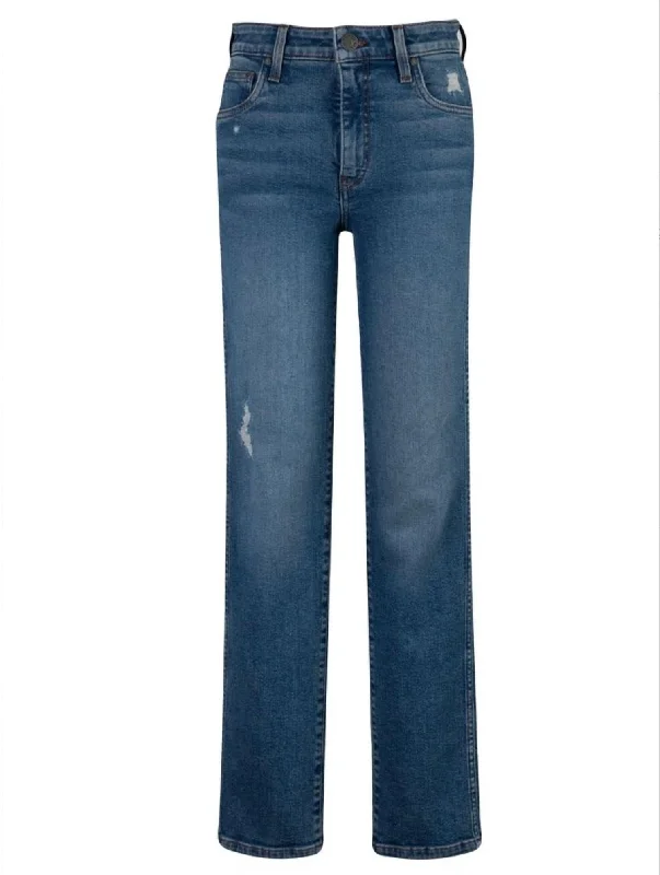 Chrissie High Rise Fab Ab Cigarette Leg Jean in Impactful Wash