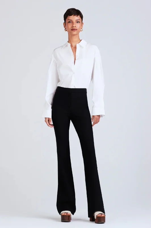 Crosby Flare Trouser in Black