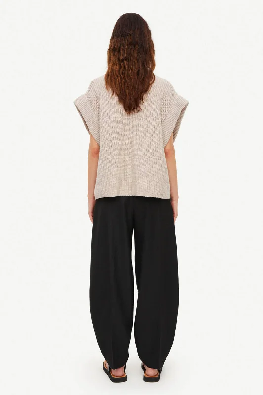 Farima Ribbed Sweater in Oyster