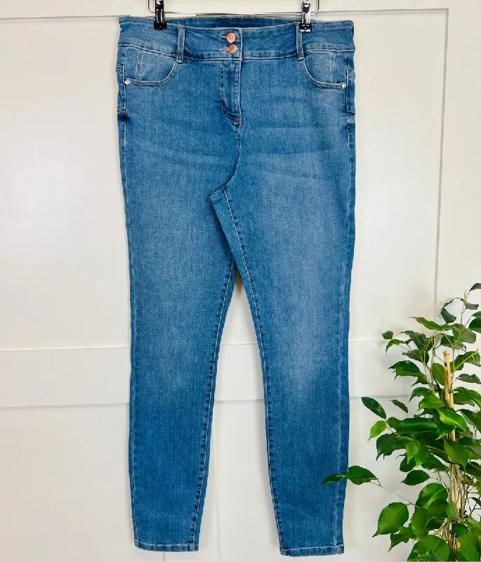 Light Denim Waist Enhancer Skinny Jeans