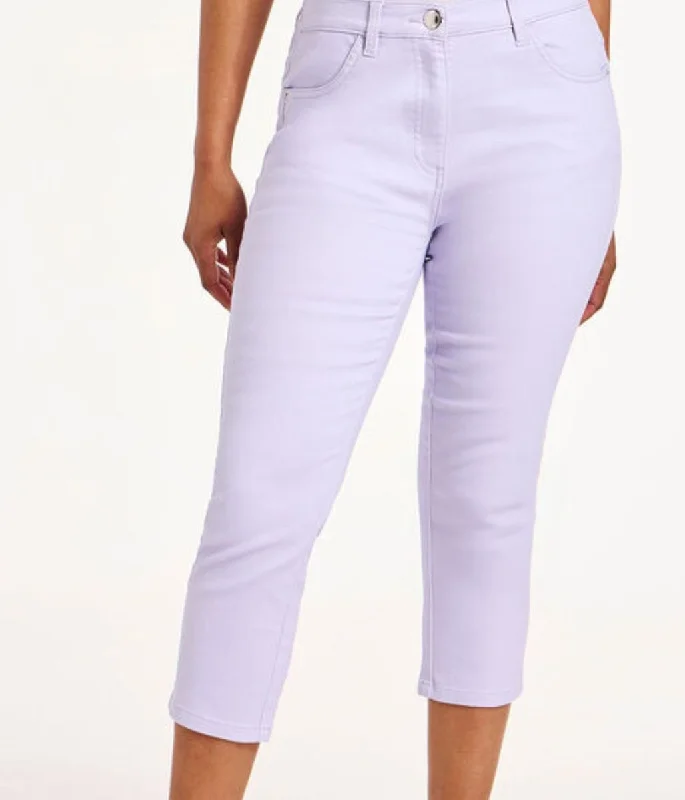 Lilac Sara Crop Jeans