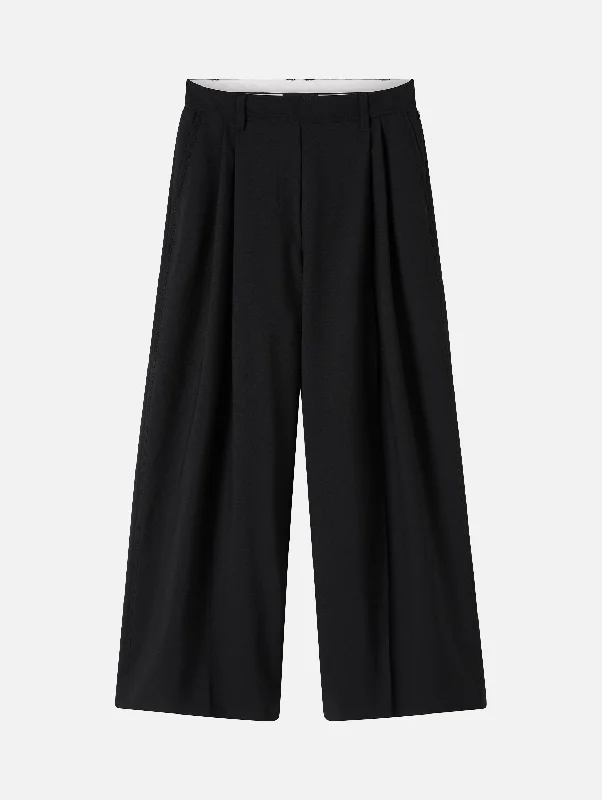 Mortimer Wide Leg Pant in Black