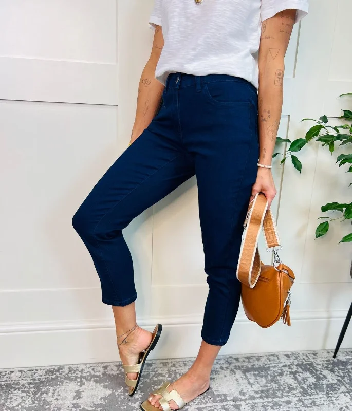 Navy Straight Leg Sara Jeans