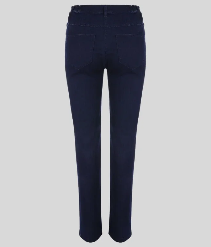 Navy Straight Leg Sara Jeans