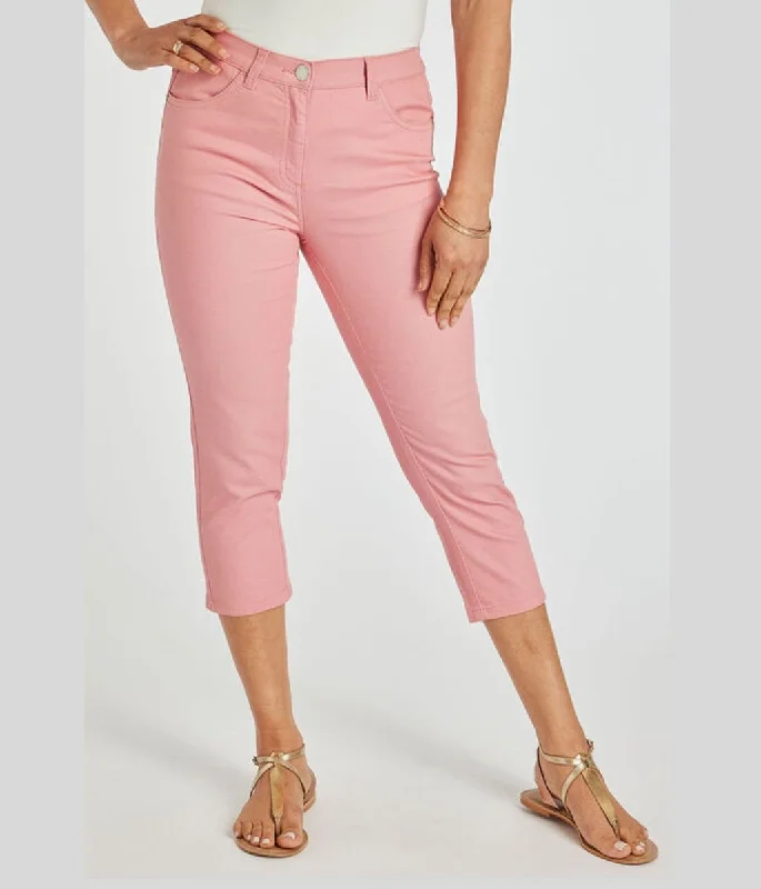 Pink Sara Crop Jeans