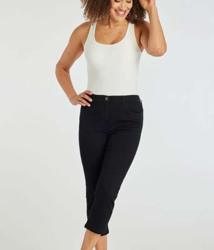 Black Sara Crop Jeans