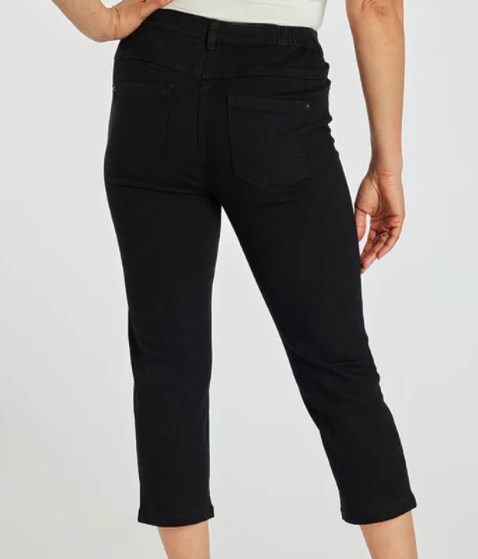 Black Sara Crop Jeans