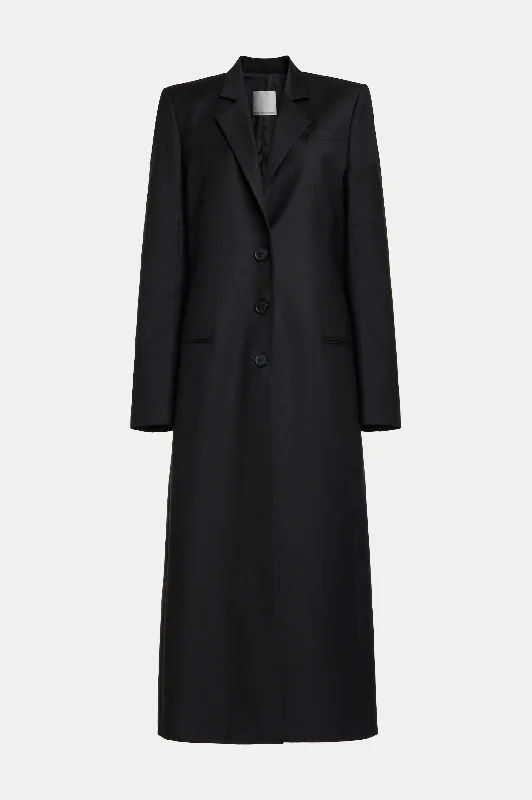 Talus Tailored Coat in Black