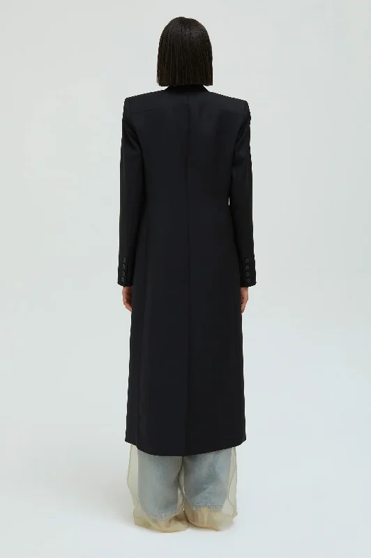 Talus Tailored Coat in Black