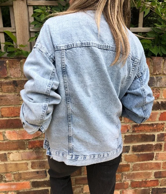 Vintage Wash Relaxed Fit Denim Jacket