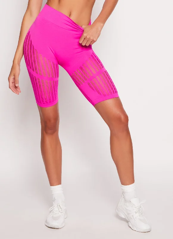 Seamless Cut Out Biker Shorts