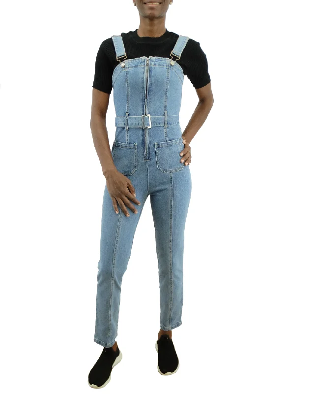 Ladies' Chocolate USA Denim Overalls