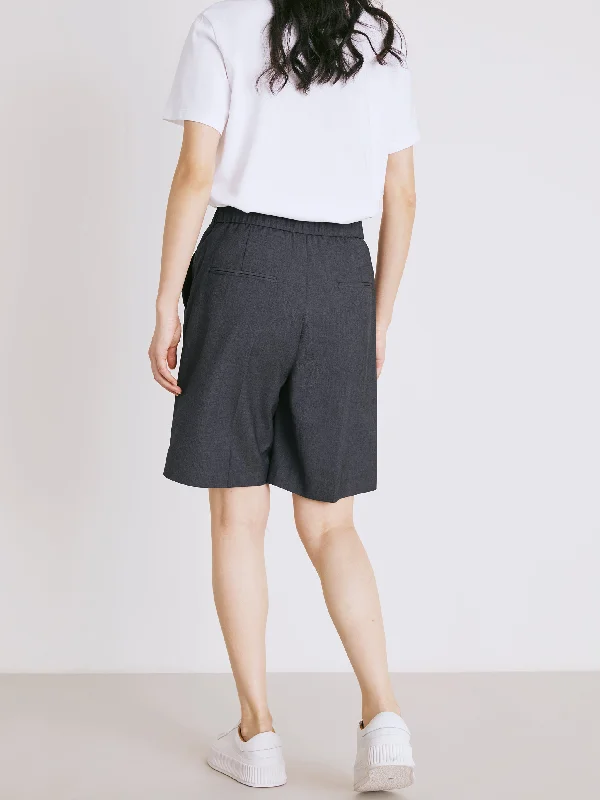 Dark Gray Suit Shorts