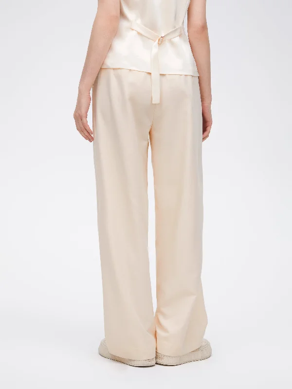 Ins blogger style pleated suit trousers