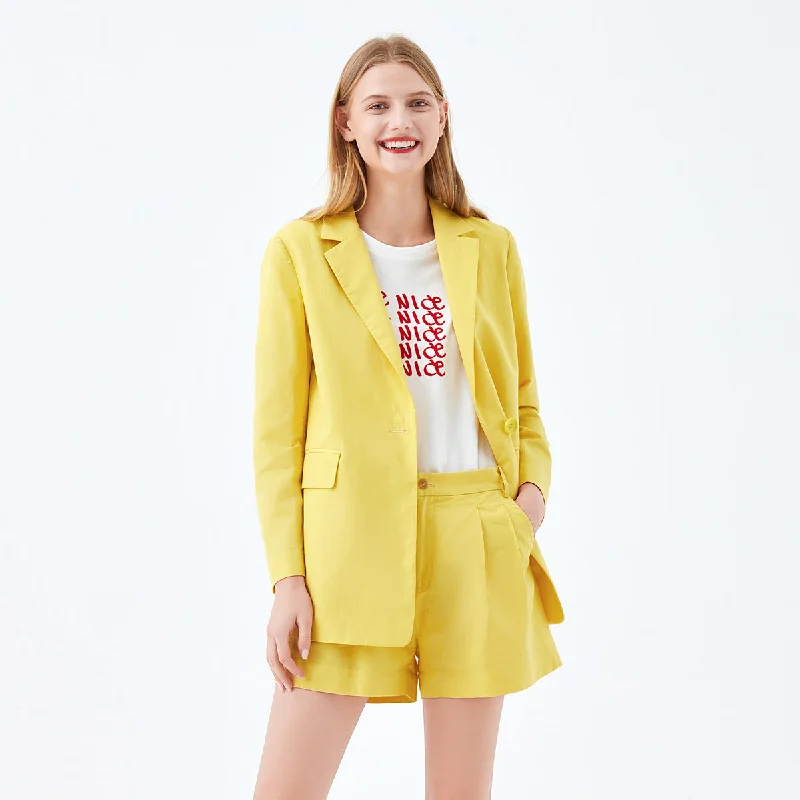 Lemon Hemp Blazer-Sample