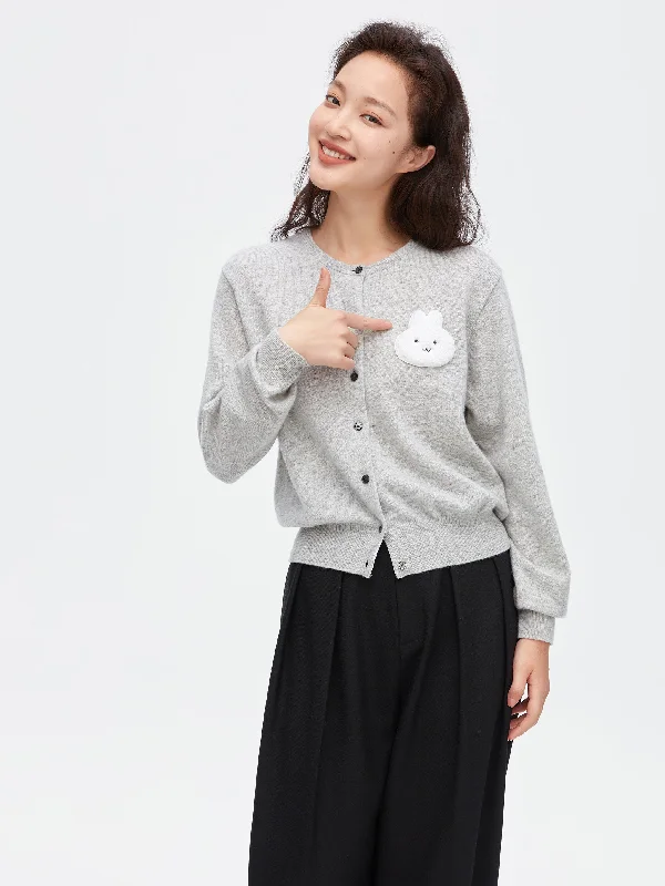 Light Gray Bunny Cardigan