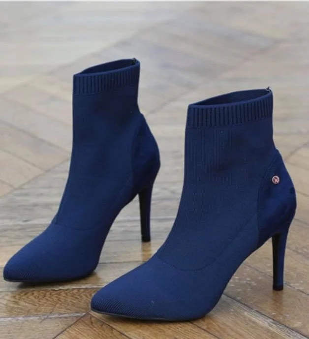 ROXANNE SOCK BOOT NAVY