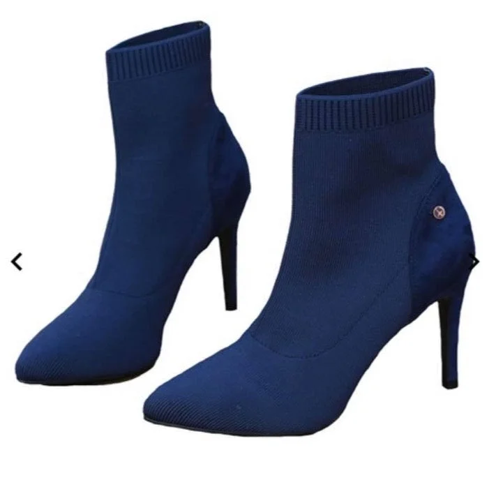 ROXANNE SOCK BOOT NAVY