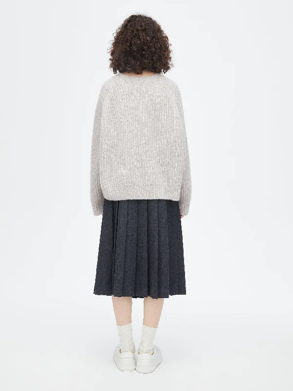 Silk Cashmere Crew Sweater