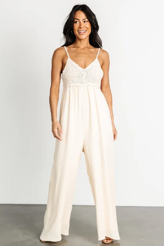 Sparrow Boho Jumpsuit | Beige