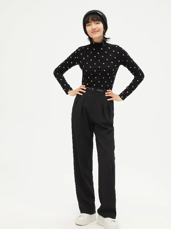 Sport Waistband Patchwork Suit Pants