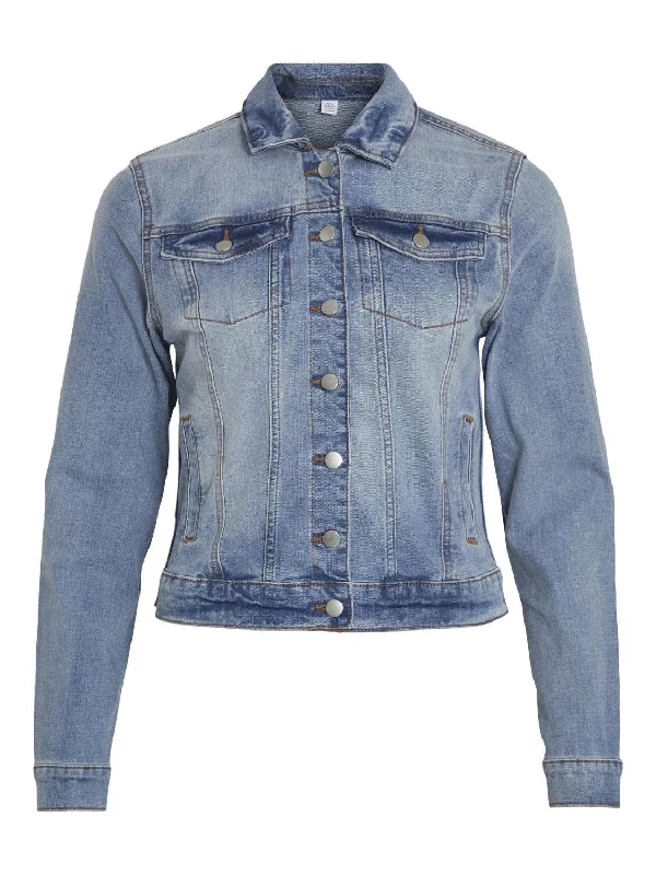 VISHOW DENIM JACKET MID BLUE