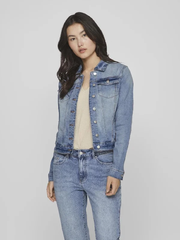 VISHOW DENIM JACKET MID BLUE