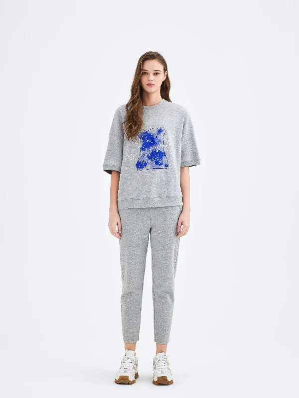 Watercolor Bear Gray Suit T-shirt