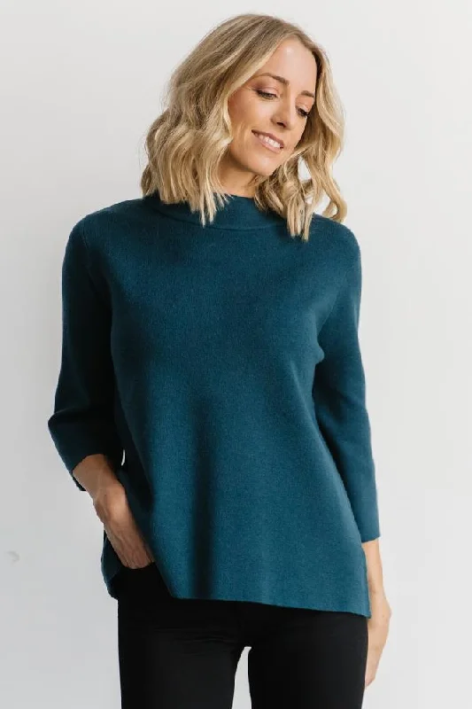 Zola Bell Sleeve Sweater | Topaz