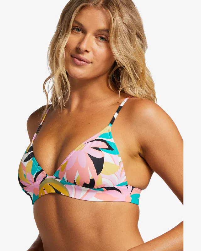 A/Div Banded Triangle Bikini Top - Black Multi 3