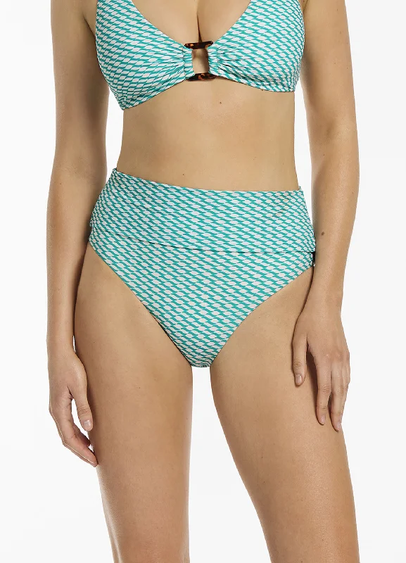 Asceno Fold Down Bikini Bottom - Mineral