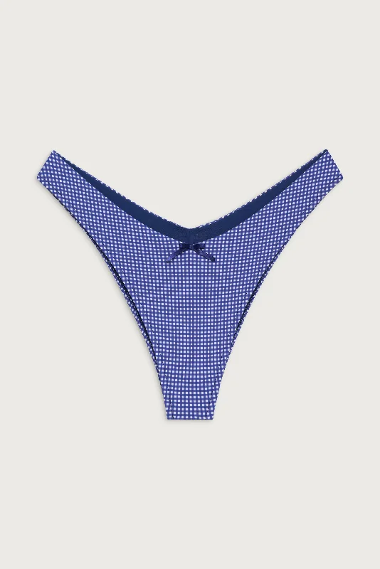 Enzo Cheeky Bikini Bottom - Sailor Gingham