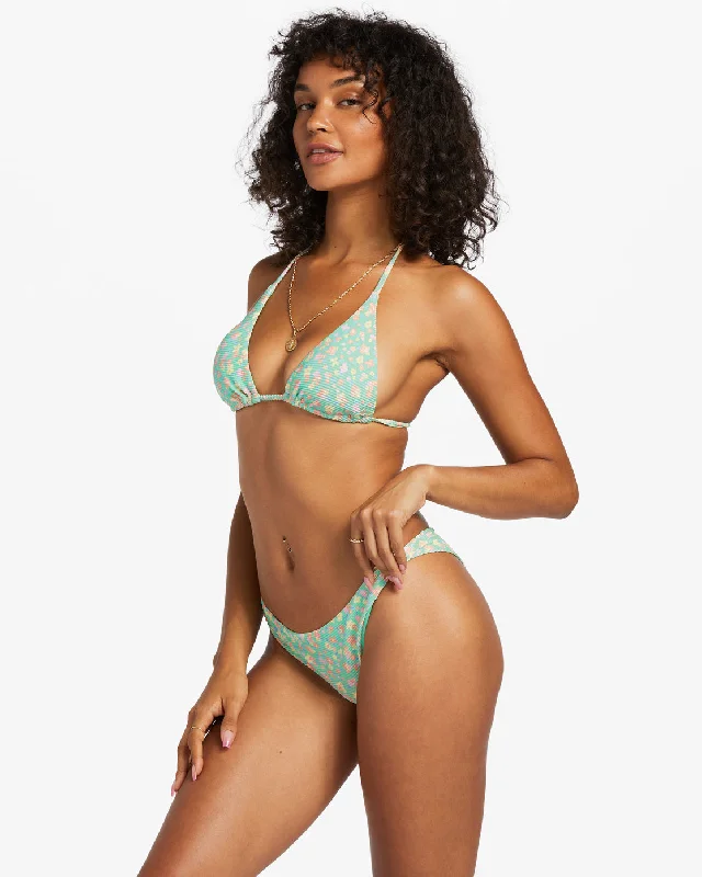 I Sea You Tanlines Triangle Bikini Top - Spearmint