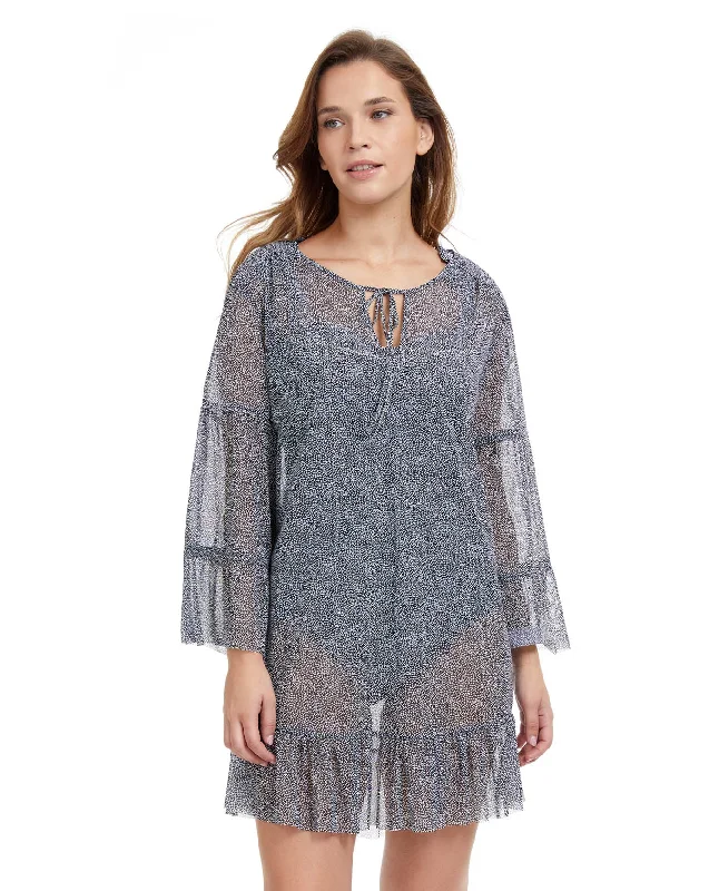 Profile By Gottex Colette V-Neck Mesh Tunic Cover Up